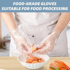 100 PCS Disposable PE Gloves
