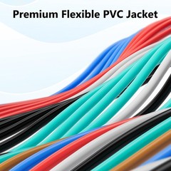 16 Gauge Wire (6-Pack Black/Red/Grey/Blue/Green/Brown, Each 25 FT), Low Volta…