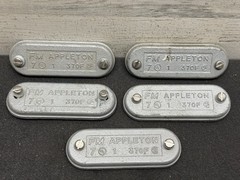 Lot of 10 Appleton O-Z Gedney 370F 1” Conduit Body Covers FM7 Form 7 New