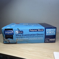 Nitrile-Vinyl Blend Gloves Disposable Latex Free Multipurpose Blue Large-1000
