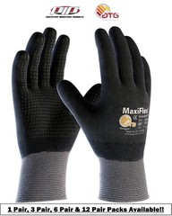 PIP 34-846 MaxiFlex ATG Micro Foam Nitrile Grip Coated WORK GLOVES Dotted Palms