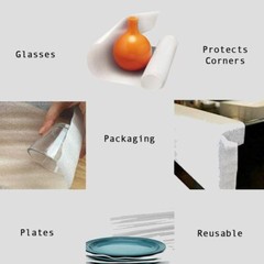 70 Pack Mighty Gadget (R) 16″ X 12″ X 1/16″ Foam Wrap Cushioning Sheets