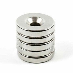 US N35 Countersunk Ring Round Disc Strong Magnets Rare Earth Neodymium Hole
