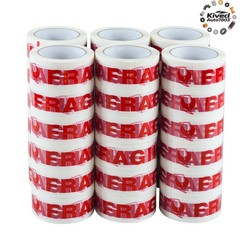 2 mil 2″x110 Yards 36 Rolls Red Fragile Heavy Duty Packing Tape Packaging Tapes