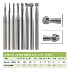Wave Dental Carbide Burs FG 8 2 4 6 1/4 1/2 Round 330 557 556 245 Friction Grip