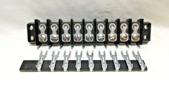 JONES Screw Terminal Blocks, “Y” Clips, 9 or 7 Poles, 9/16″ Centers, Fanning ..