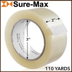 6 Rolls Carton Sealing Clear Packing Tape Box Shipping – 2 mil 2″ x 110 Yards
