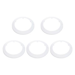 5PCS Flange Pipe Cover Decor for 4.5in/115mm Pipe Cover Decor, White