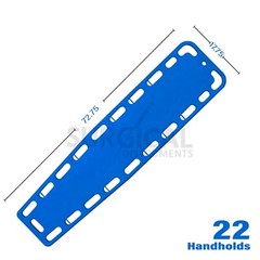 Blue EMT Backboard Spine Board Stretcher Immobilization Kit – Free Trauma Bag