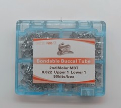 50 Sets Dental Orthodontic Buccal Tube 1st 2nd Molar Roth MBT 022 Mesh Base