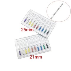 1-10Pack Dental Endodontic Nerve Broach Barbed Needles Handle 21/25mm 20-60#