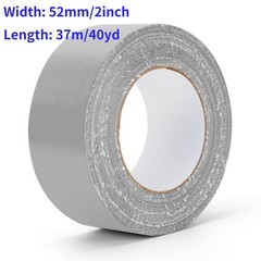 Grey Duct Tape Heavy Duty Waterproof, 40 Yards X 2 Inch, 9 Mils Thickness Str…