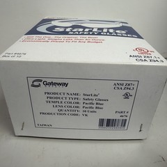(BOX OF 10)Gateway Starlite Light Blue Safety Glasses Sunglasses Z87+ CSA Z94.4