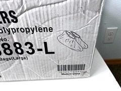 SAS- (6883-L) Shoe Covers- Large-White Non-Woven Polypropylene-300 Count