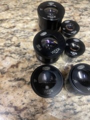 6 Olympus Microscope WFX Bi Eyepieces Magnification 10X & 15X- 47mm