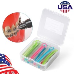 1040pcs/box Dental Orthodontic Ligature Ties Elastic Rubber Bands Dark Light Mix