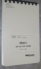 Tektronix P6231 10X Active Probe, DC to 1.5 GHz (070-6027-00) Instruction Manual