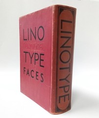 Vintage Typography Book: Specimen Book Linotype faces – “Big Red” 1930