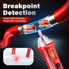 Non Contact Voltage Tester Pen AC Live Wire Detector 12-1000V w/ LCD