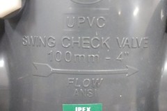 Ipex USA LLC 53876 4 In Flange x Flange Connection PVC Swing Check Valve