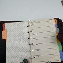 Worthington Pocket Planner Day Runner Floral Personal Organizer Binder 1990s