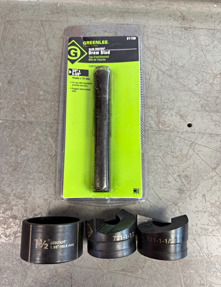 Greenlee Slug Buster Draw Stud Model 2113B Knockout Punch Parts Draw Stud 1 1/2