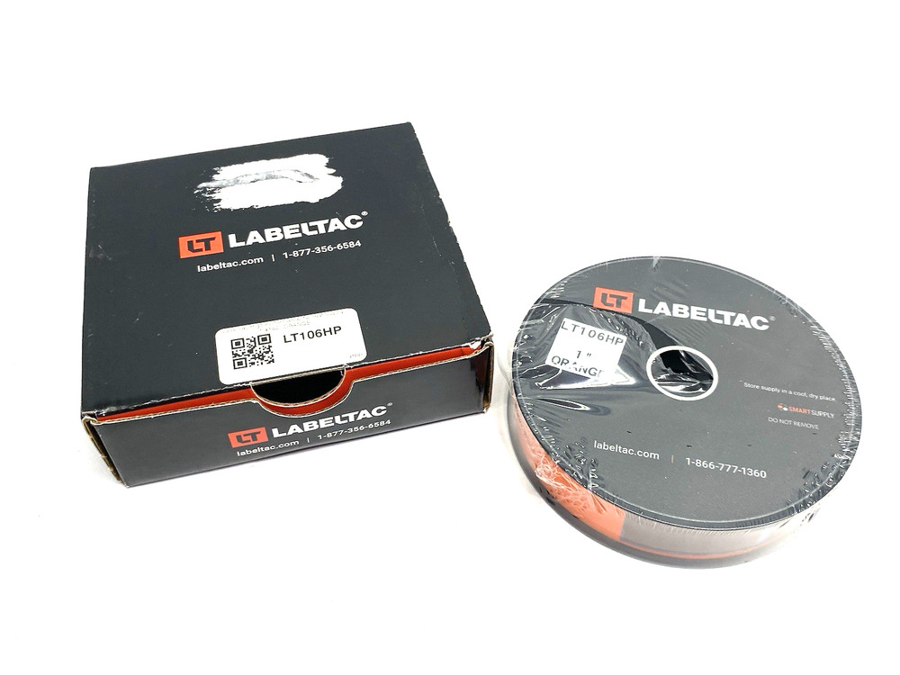 LabelTac LT106HP Pro Model High Perf. 10 Year Vinyl Label 1″ x 150′ Roll ORANGE