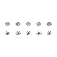 25 Type Dental Orthodontic Lingual Button Metal Bondable Round Rectangular Base