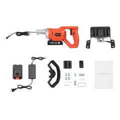 21V Cordless Concrete Vibrators Surface Power Trowel w/ 59″ Screed Blade Rulder