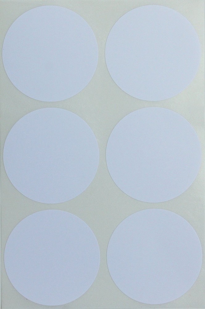 Royal Green Round 2″ inch White Sticker 50mm Color Coding dots – Permanent Ad…
