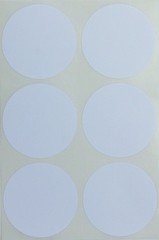 Royal Green Round 2″ inch White Sticker 50mm Color Coding dots – Permanent Ad…