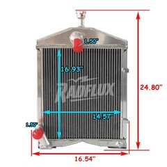 For Ford Tractors Aluminum Radiator 2N 8N 9N Models OEM# 8N8005 86551430 AR2018