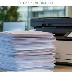 Letter Size White Copy Printer Paper 8.5×11 in 20 lb 500 Sheets