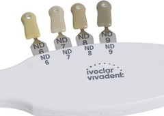 1X Dental IPS Natural Die Material Shade Guide Ivoclar Vivadent ND1-9 Abutment