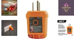 GFCI Outlet Tester for Safe & Accurate Wiring Checks – 110V Hand-Powered Tool