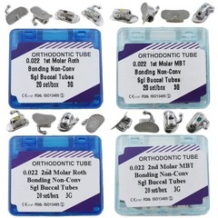 tubos de ortodoncia Orthodontic Buccal Tubes Roth MBT 022 1st 2nd Molar Tube