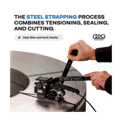 IDL Packaging 1/2″ x .020″ x 300′ Steel Strapping Coil (1100 Lbs Break Streng…