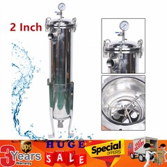 2″ NPT Bag Filter Housing 150 Psi 304 Stainless Steel In/Out #2 Bag with meshUS