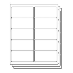 Premium Address Postage Shipping Labels Laser Ink Jet 10 Per Sheet 4″x2″ 10 UP
