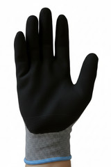 12 Pair DIESEL Blue Safety Gloves Latex Coated Grip Cut Resistant