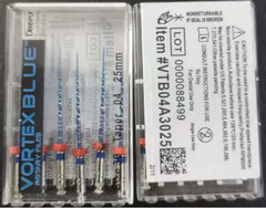Dentsply Tulsa Dental Vortex Blue Taper rotary files 21mm or 25mm .04 5pks