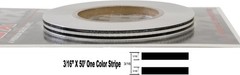 Universal Dual Pinstripe 3/16 x 50ft Black Auto Customizing Vinyl Tape