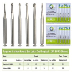 Wave Dental Carbide RA Latch Burs Taper Fissure Round Surgical Bur 4 8 701 557