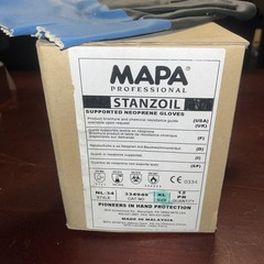 MAPA PROFESSIONAL 334949 STANZOIL NEOPRENE GLOVES #NL-34, XL Box Of 12 Pairs