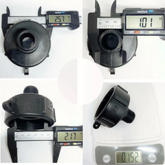 2 PACK 275 330 IBC Tote Tank Drain Adapter Fine Thrd 2 Nptx Male G Hose Adapter