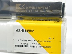 KENNAMETAL MCLNR1616H12 | Indexable Tool Holder 1101710 | 16mm Shank | New 1pc