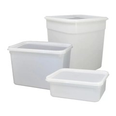Clear Rectangle Ice Cream Tub with Lids 1, 2 & 4L Freezer Food Storage Container