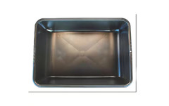 Black Concrete Mixing Tub 10 Gal Plastic Mortar Multi-Purpose Utility Pan 20×28