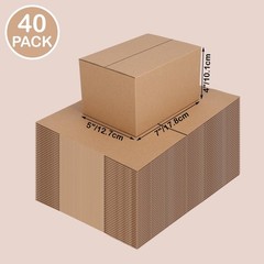 40 Pack 7x5x4 inches Shipping Boxes Small Cardboard Boxes for Packing, Moving…