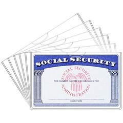 6 Pack Card Protector Social Security, Medicare, Credit & Driver’s License Sl…